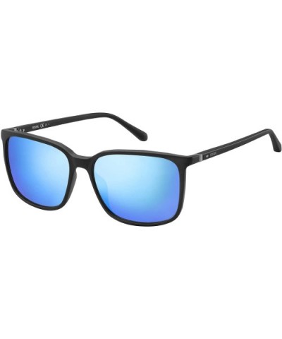 Lofland Rectangular Mens Sunglasses FOS3081 - Matte Black - CC1944QC6AD $49.23 Rectangular