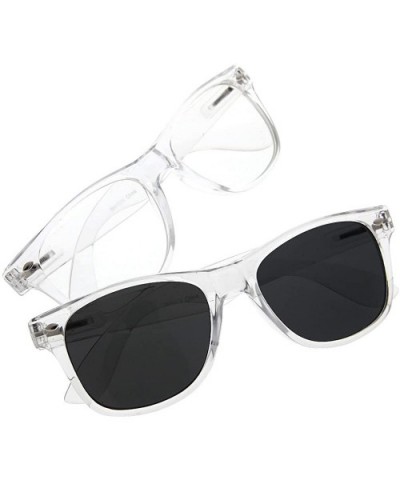 Inspired Crystal Clear Frame Transparent Glasses - 2 Pack Saver - CY12BNQU3UD $9.13 Wayfarer
