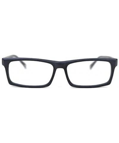 Simple Suqare Frame Unisex Glasses Frame8005 - Dull Polished Black - CR18LCXUWXD $24.69 Square