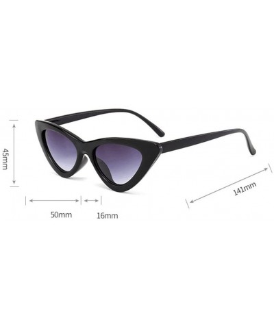 Sunglasses-SFE Women Fashion Cat Eye Shades Sunglasses Integrated UV Candy Colored Glasses Classic (Gray K) - C618OSZ3RML $4....