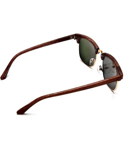 New York Classic Semi Rimless Vintage Sunglasses - Light Brown - CJ12E0DX4U7 $10.54 Semi-rimless