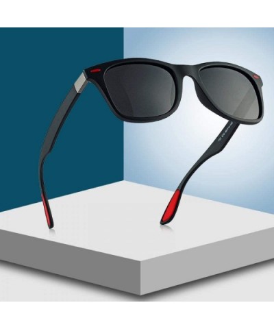 2019 Classic Polarized Sunglasses Women Men Darkblue Gray C01 - Black Red C08 - CP18XGEC806 $6.39 Aviator