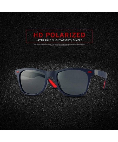 2019 Classic Polarized Sunglasses Women Men Darkblue Gray C01 - Black Red C08 - CP18XGEC806 $6.39 Aviator