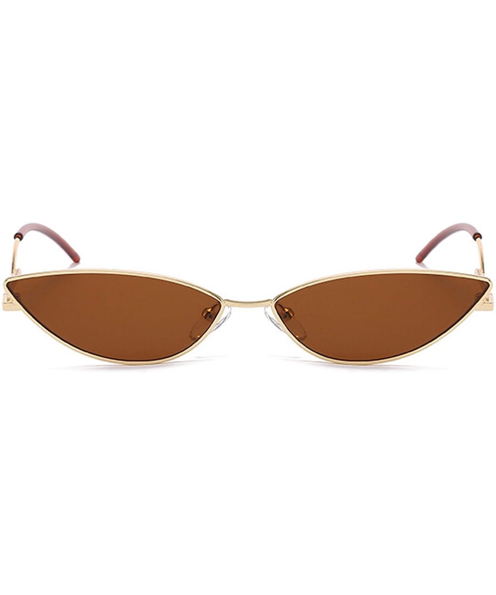 Polarized Sunglasses Protection Fashion Festival - Gold Brown - CN18TNCAS5Z $18.17 Oversized