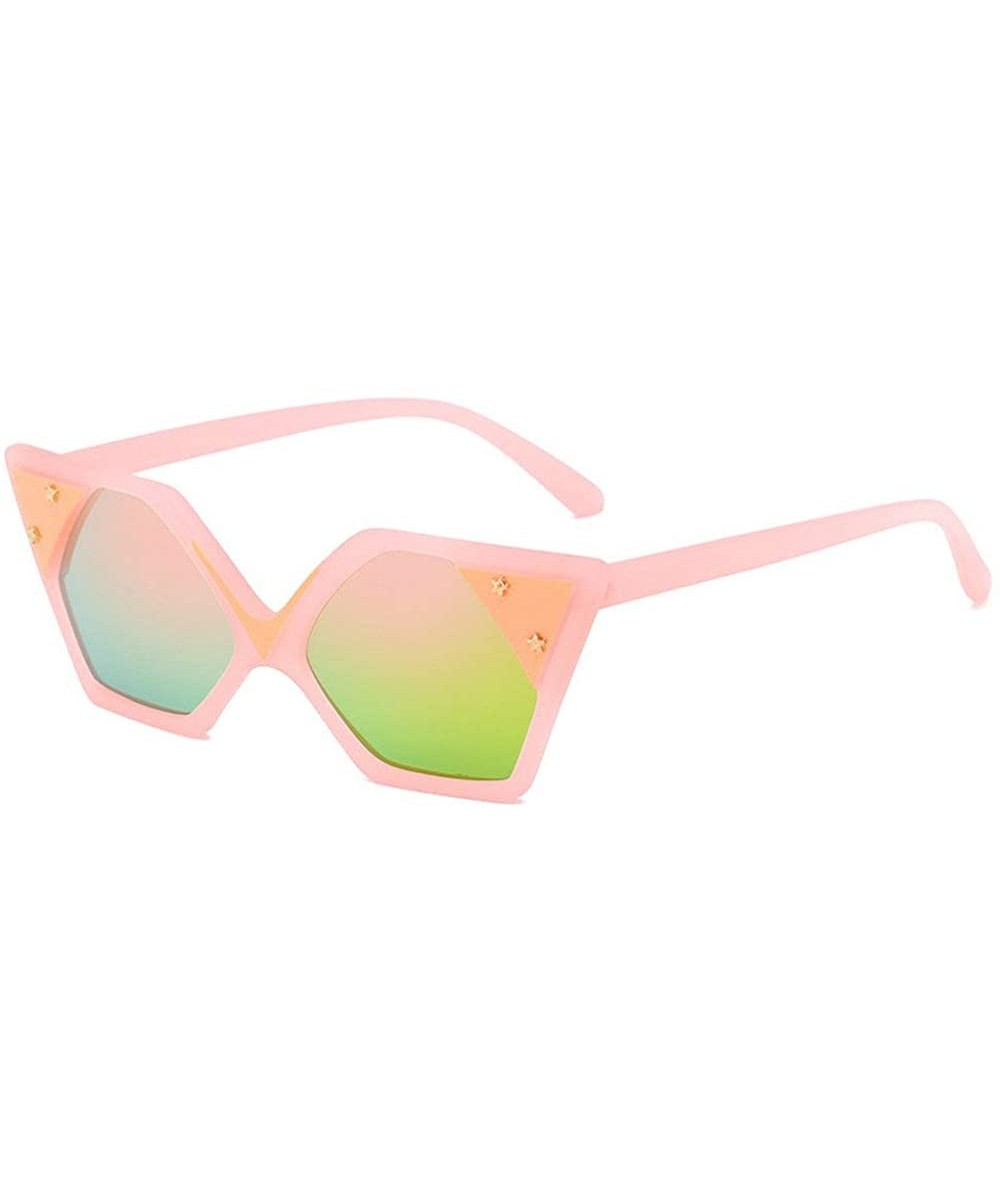 Fashion Sunglasses Designer Vintage Colorful - Pink - CC18LTQADY0 $10.80 Square