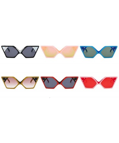 Fashion Sunglasses Designer Vintage Colorful - Pink - CC18LTQADY0 $10.80 Square