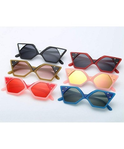 Fashion Sunglasses Designer Vintage Colorful - Pink - CC18LTQADY0 $10.80 Square