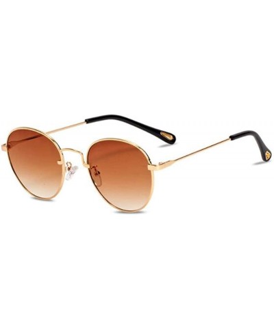 2019 new sunglasses - ladies sunglasses small frame round sunglasses - F - CC18S0XA3OS $39.12 Aviator