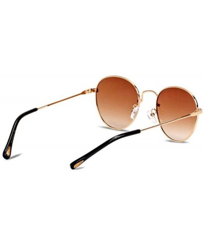 2019 new sunglasses - ladies sunglasses small frame round sunglasses - F - CC18S0XA3OS $39.12 Aviator