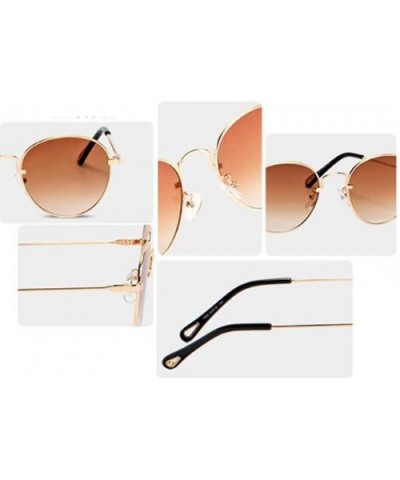 2019 new sunglasses - ladies sunglasses small frame round sunglasses - F - CC18S0XA3OS $39.12 Aviator