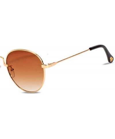 2019 new sunglasses - ladies sunglasses small frame round sunglasses - F - CC18S0XA3OS $39.12 Aviator