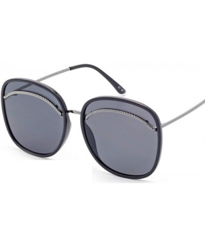 2019 new sunglasses female - big frame eyebrow sunglasses big frame fashion sunglasses female - A - C518SN82AHQ $29.96 Aviator