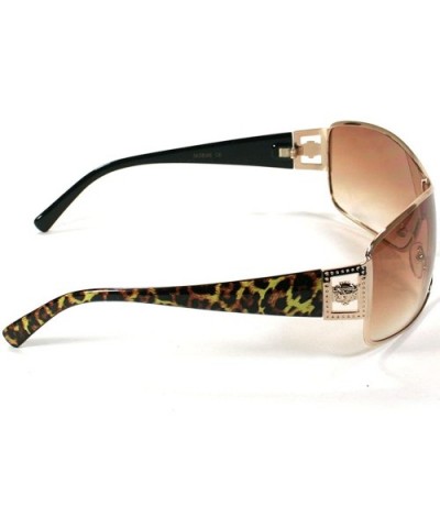 Celebrity Inspired Shield Sunglasses For Women 3896 - Yellow - CJ11ERDP2LP $8.52 Shield