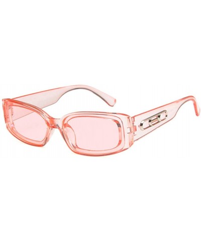 Sunglasses Trendy Small Rectangular Sunglasses Women Retro Lady Tiny Square Rectangle Red Sun Glasses - C5 - CC18U3400DD $22....