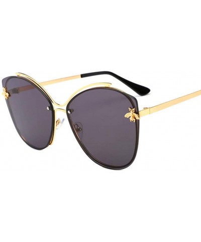 Frameless Sunglasses for Women Men Occident Sunglasses Wild Cute Bee Sun Glasses - 4 - CQ18TZIHR93 $16.19 Aviator