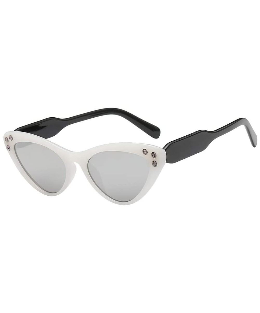 Polarized Sunglasses Glasses Vintage - B - C6190N0HI04 $5.54 Cat Eye