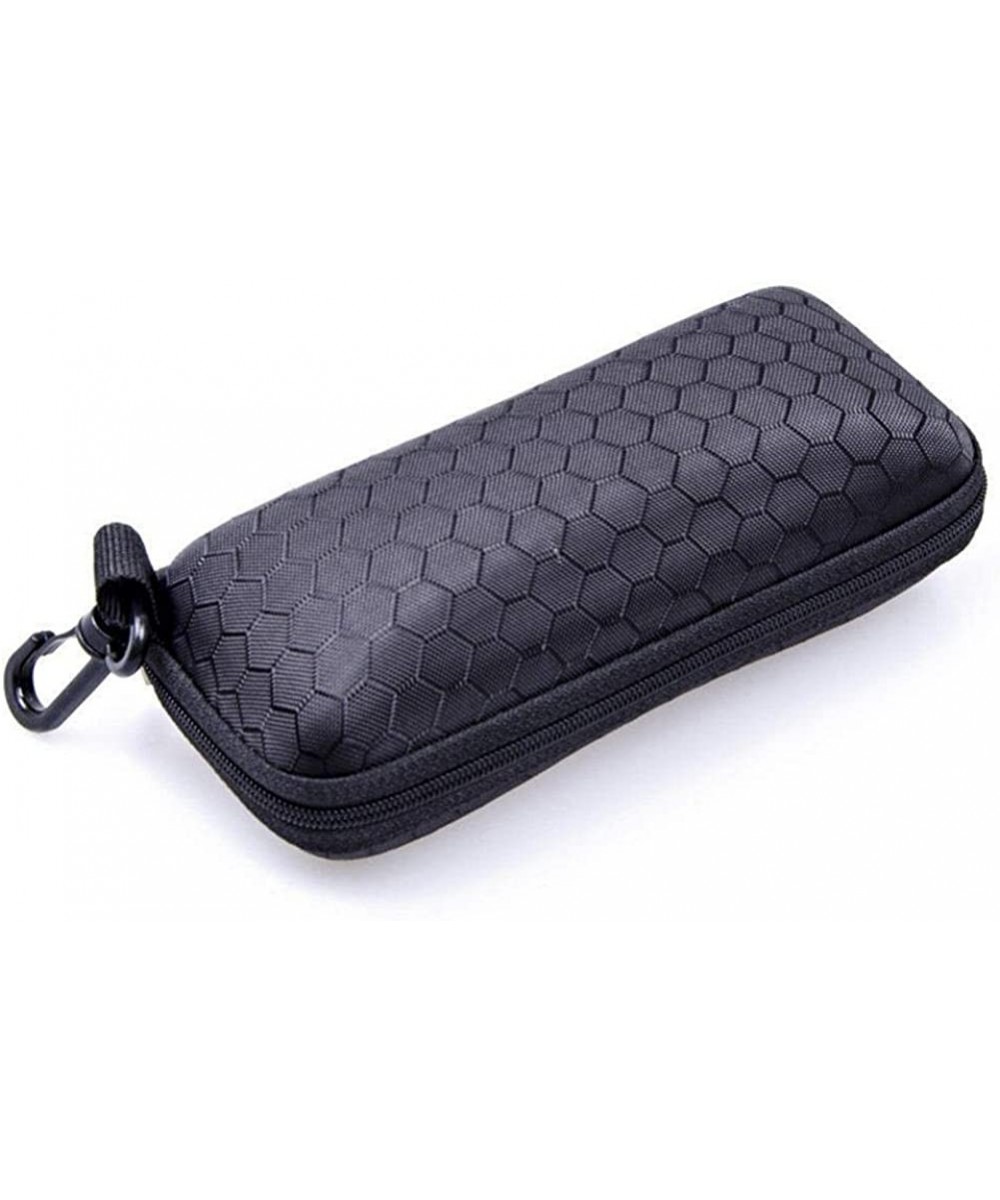 Fashion Newly Protable Rectangle Zipper Sunglasses Hard EyeGlasses Case Protector Box Eyewear Cases Bags - black - CI199SE2O3...