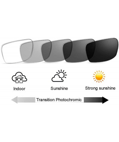 Transition Photochromic Men Women Fashion Reading Glass Retro UV400 Anti-UV Reader - Blue - CI18Z7E9S2R $11.70 Rectangular