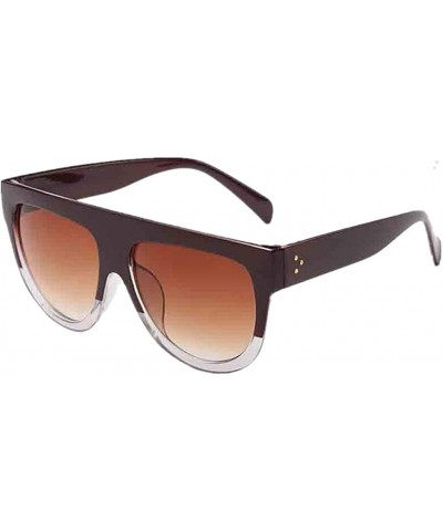 Men Women Sunglasses Outdoor Vintage Square Mirrored Eyewear Glasses for 100% UV Protection - J - CH18O9ZGHIX $6.89 Sport