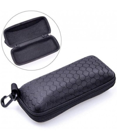 Fashion Newly Protable Rectangle Zipper Sunglasses Hard EyeGlasses Case Protector Box Eyewear Cases Bags - black - CI199SE2O3...