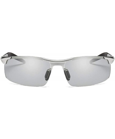 Seek Fish Chameleon Glasses Brainart Men's Photochromic Sunglasses - Silver - CQ198R8DSYG $14.70 Goggle