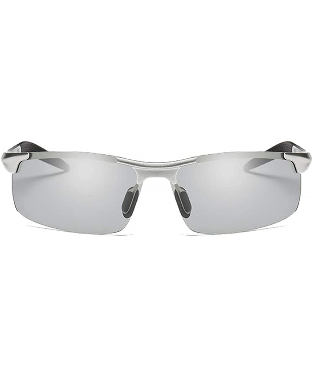 Seek Fish Chameleon Glasses Brainart Men's Photochromic Sunglasses - Silver - CQ198R8DSYG $14.70 Goggle