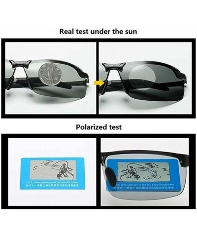 Seek Fish Chameleon Glasses Brainart Men's Photochromic Sunglasses - Silver - CQ198R8DSYG $14.70 Goggle