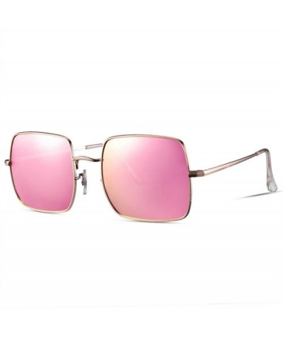 Retro Small Square Polarized Sunglasses for Women 2020 Trendy Style MS51920 - CZ195T6I9M7 $11.07 Square