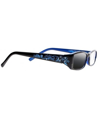 Women Diamonds Flowers Transition Photochromic Reading Glasses UV400 Sunglasses - Blue - CV18DWC90G7 $15.69 Rectangular