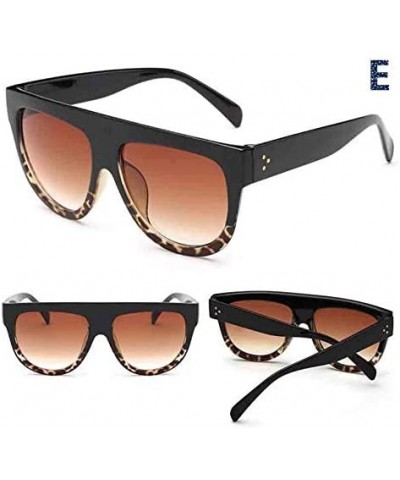 Men Women Square Vintage Mirrored Sunglasses Eyewear Outdoor Sports Fashion Sunglasses - E - CG18SOA4XX3 $7.13 Square