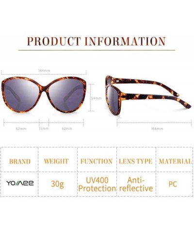 Oversized Classic Black Womens Sunglasses - UV400 Lens - with Zipper Case - Brown - C318RT2N8HZ $7.66 Oval