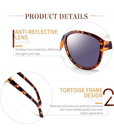 Oversized Classic Black Womens Sunglasses - UV400 Lens - with Zipper Case - Brown - C318RT2N8HZ $7.66 Oval