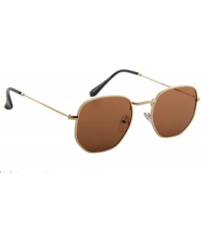 Unisex Sunglasses Retro Classic Vintage Geometric Metal Frame Tinted - CL18ISZC4GY $5.69 Sport