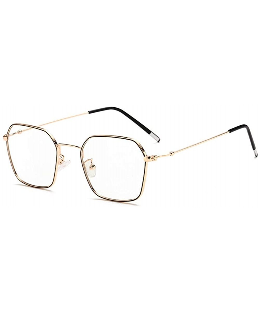 Fashion Anti Blue Eyestrain Computer Prescription - Gold - CT197QTM5M6 $13.59 Square