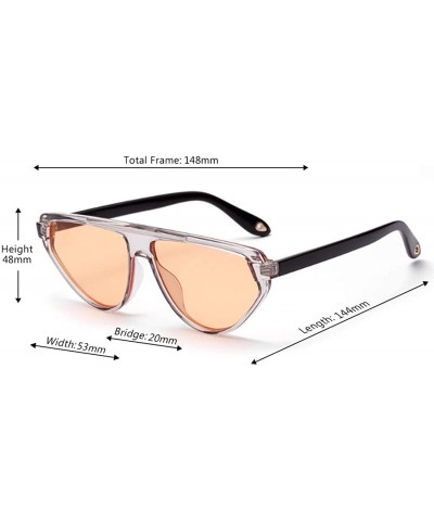 Retro Vintage Women's Cat Eye Sunglasses Plastic Frame Eyewear UV400 - Orange - CV18NINUN9E $8.26 Oval