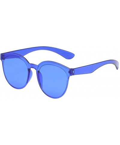 Flat Lenses Sunglasses One Piece Transparent Candy Color Frameless Glasses Tinted Eyewear Glasses - C0199GRXUYH $8.89 Sport