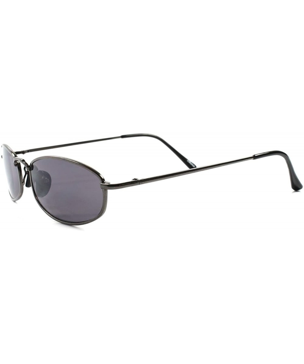 Old Fashioned Vintage Retro 80's Indie Urban Mens Rectangle Sunglasses - Gunmetal - C5188Y7L4KT $10.80 Rectangular