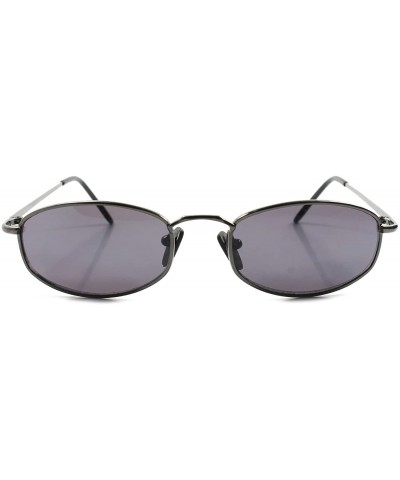 Old Fashioned Vintage Retro 80's Indie Urban Mens Rectangle Sunglasses - Gunmetal - C5188Y7L4KT $10.80 Rectangular