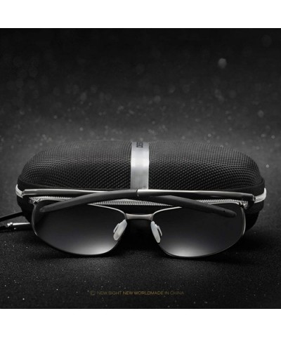 Fashion Sports Polarized Sunglasses for Men driving fishing aviator HD Lens Metal Frame Men's Sunglasses - CJ18ISZSIUT $11.17...