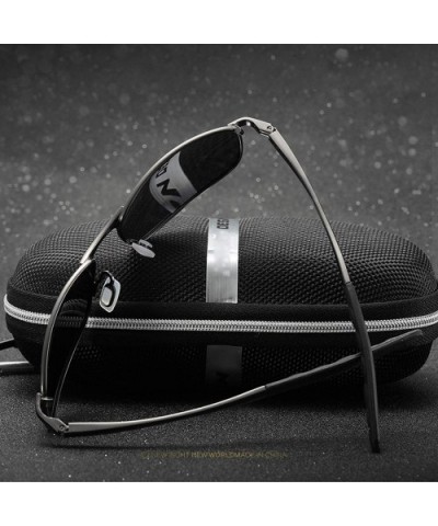 Fashion Sports Polarized Sunglasses for Men driving fishing aviator HD Lens Metal Frame Men's Sunglasses - CJ18ISZSIUT $11.17...