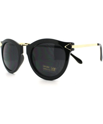 Black Arrow Trim Horned Style Women's Sunglasses - CD11C1J5NJN $7.39 Wayfarer