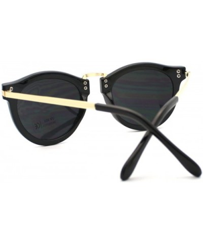 Black Arrow Trim Horned Style Women's Sunglasses - CD11C1J5NJN $7.39 Wayfarer