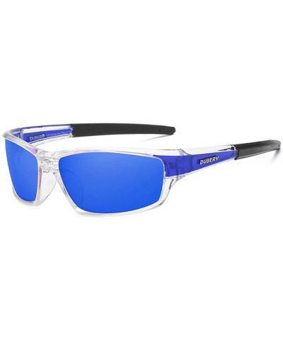 Mens Lightweight Polarized Sunglasses Sport Riding Driving Glasses - Blue - CR18DXL48W3 $9.84 Rectangular