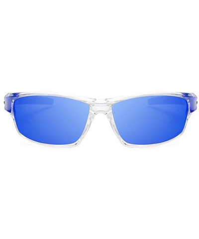 Mens Lightweight Polarized Sunglasses Sport Riding Driving Glasses - Blue - CR18DXL48W3 $9.84 Rectangular