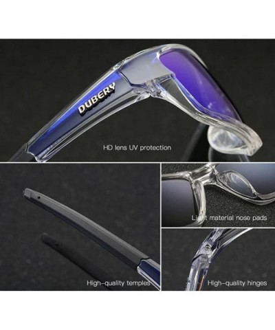 Mens Lightweight Polarized Sunglasses Sport Riding Driving Glasses - Blue - CR18DXL48W3 $9.84 Rectangular