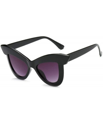 Women's Vintage Cat Eye Sunglasses PC Frame UV400 - Gray - CA18NELKOOS $7.52 Rectangular