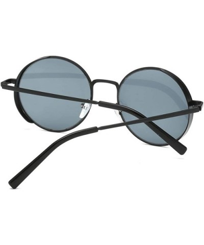 Women Men Fashion Ruond Metal Frame Sunglasses New Trend Brand Classic Sunglasses - A - CT18SX78QGH $5.64 Wrap