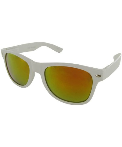 P1543-16 Classic Hand Polished Sunglasses - White-yellow - CR11LTMIJY9 $13.68 Square
