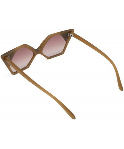 Women Vintage Cateye Sunglasses Cute Square Frame UV400 B2466 - 5 - CW18O6M23T6 $7.48 Square