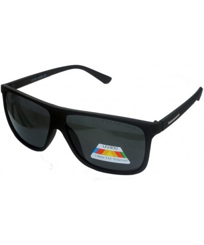 Polarized Lens Sports Sunglasses -D504PL-Blk - CZ18C2TQLDD $10.59 Square